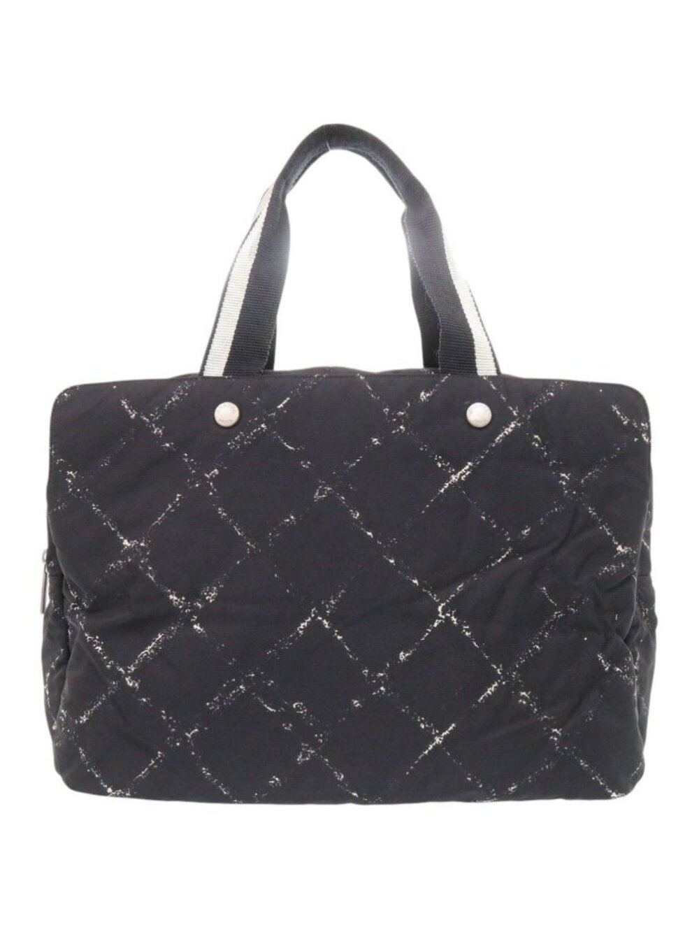 Chanel Travel Line Black Boston Bag